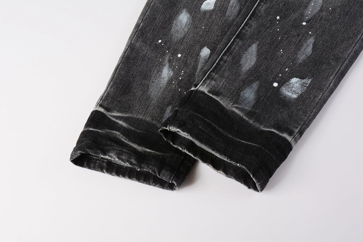 Luxury brand men's streetwear jeans 9032