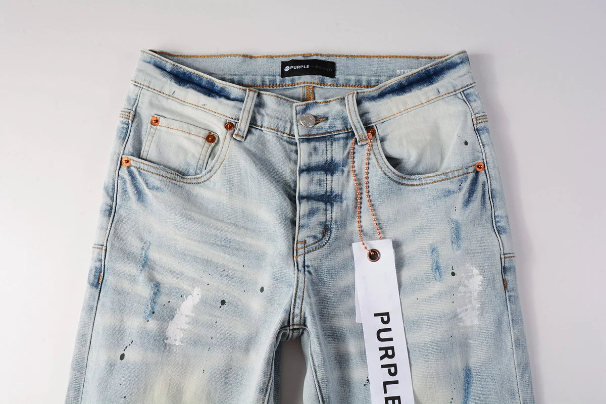 Luxury brand men's streetwear jeans 9006