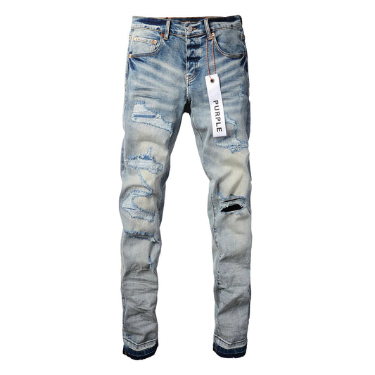 Luxury brand men's streetwear jeans 9013