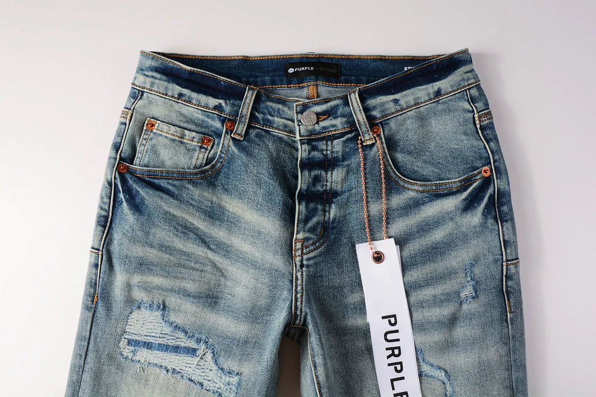 Luxury brand men's streetwear jeans 9013