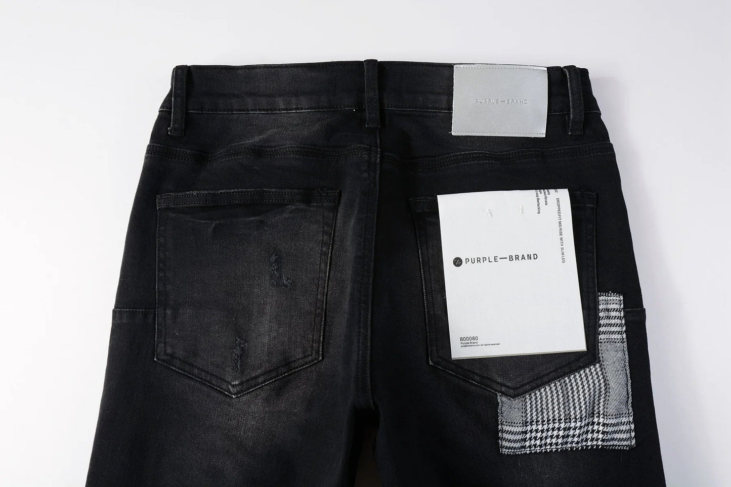 Luxury brand men's streetwear jeans 9001