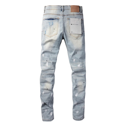 Luxury brand men's streetwear jeans 9006