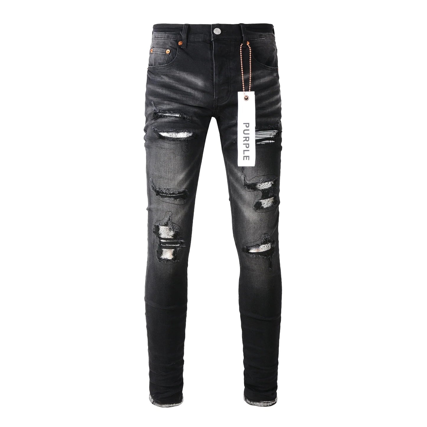 Luxury brand men's streetwear jeans 9001