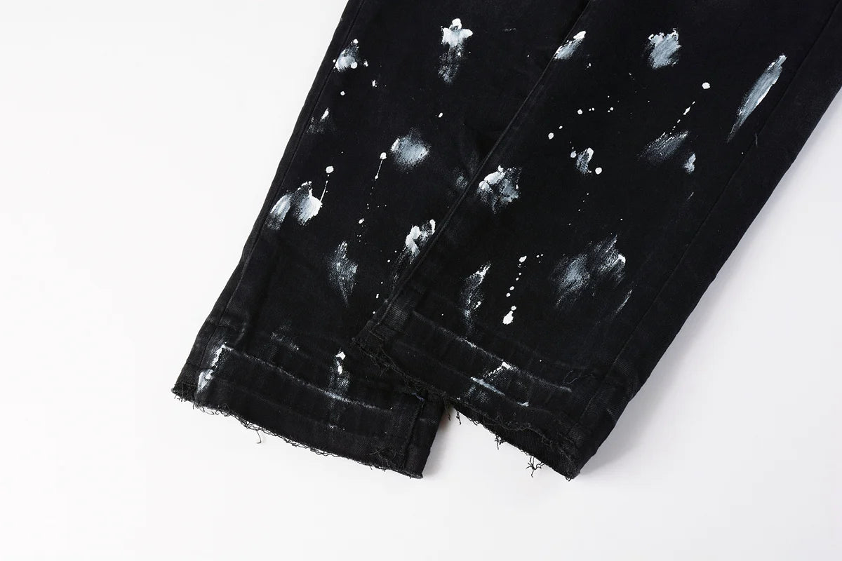 Luxury brand men's streetwear jeans 7025