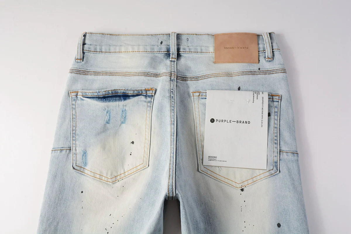 Luxury brand men's streetwear jeans 9006
