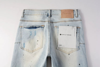 Luxury brand men's streetwear jeans 9006