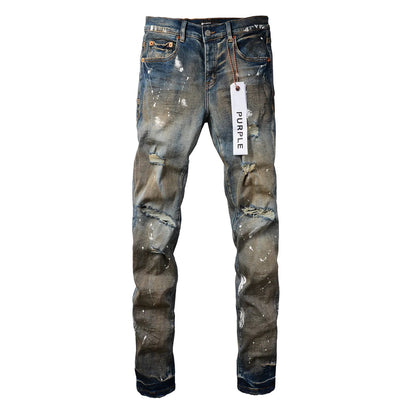 Luxury brand men's streetwear jeans 9012